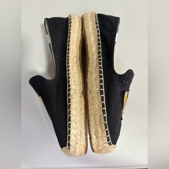 Soludos Cheers Beaded Espadrilles | Black Smoking Slippers | Size 9 - Picture 10 of 13